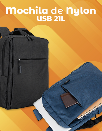 Mochila de Nylon USB 21L